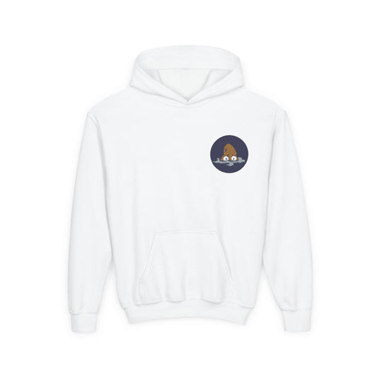 Youth Hooded Sweatshirt with Playful Owl Design